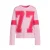 Coolcat longsleeve met letter 77 printopdruk Johanna roze