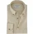 Beige linnen button-down collar overhem Ledub Modern Fit