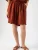 MND Broek ‘Linen shorts with drawstring’  rood gemêleerd