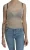 BYBLOS Beige Mouwloze Tankdoorzichtige Top