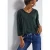 Street One Dames Knus shirt met V-hals in Groen