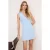 TRENDYOLMİLLA Dames Blauw Effen Kort / Mini Mouwloos A-lijn Jurken