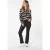 EsQualo Trousers Coated Flair Black
