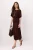 TRENDYOLMİLLA Dames Bruin Effen Maxi Kort Skater Jurken