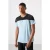 Heren T-shirt met kleurafwisseling en ronde hals