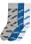 Mister Tee Sokken  blauw / grijs gemêleerd / zwart / wit