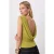 TRENDYOLMİLLA Dames Groen Effen Mouwloos Regular fit Blouses