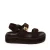 Steve Madden Bigmona suède sandalen donkerbruin