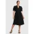GREAT LOOKS midi jurk zwart
