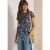 Shirt met boothals en print