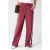 Shoeby straight leg gestreepte broek – donkerrood