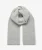 Heritage Geribbelde Gebreide Sjaal Light Grey