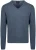 Steppin’ Out Pullover V-hals Merinowol Kobaltblauw