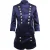 Pierre Balmain Militair Blazer en Shorts Set in Blauw Velours