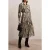 Reiss Snake Print Midi Dress Neutral