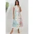 Bloemige Tippet Maxi Jurk