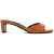 Steve Madden Hints Mules Cognac Crinkle Leather