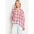 LOLALIZA geruit blouse roze
