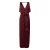 Maxi Satin Laarzen Aansluitend V-Hals Dames COMMA