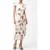 French Connection Candice Satin Ggt Overlay Dres Cream/scarlet Red Mu