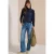 Shirt met lange mouwen, col en patroon
