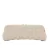 Mango gevlochten clutch beige
