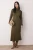 Trendyol Modest Dames Kaki Effen Maxi Lang Casual A-lijn Modest Jurken