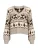 OBJECT Trui ‘OBJAZTEC’  crème / beige gemêleerd / donkerbruin