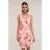 Motivi Chinè Pattern Bustier Dress Red