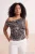 Trendyol Curve Dames Meerkleurig Dierenprint Mouwloos Getailleerd Grote maten Blouses