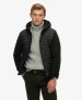Storm Hybrid Fleecejack met Capuchon Black