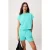TRENDYOLMİLLA Dames Turquoise Effen Mouwloos Regular fit Blouses