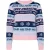 Pieces Dames gebreide kerst trui pcholli xmas roze/blauw