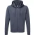 Russell Heren Authentieke Sweatshirt met volledige ritssluiting / Hoodie (Konvooi Grijs)