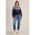 White Stuff Frosted Fairisle Jumper Navy Multi