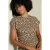 LOLALIZA T-shirt met dierenprint – beige