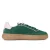 Tamaris Dames Groen Roze Leren Fashion Gestreepte Veterschoenen