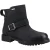 Hush Puppies Wakely Leder Dames Zwart Laarzen