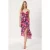 Dames maxi-jurk met bloemenprint, geschikt voor overdag en ’s avonds.
