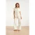 Smashed Lemon Denim gilet met knoopsluiting en kapmouwen |