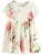 Next Jurk  lichtbeige / olijfgroen / magenta / pastelroze