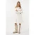 EsQualo Dress Rib Buttons Off White
