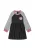 MINOTI Jurk  grijs / pink / wit