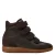 Steve Madden suède sneakers met sleehak – donkerbruin