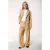 Colourful Rebel straight leg pantalon met plooien – oker
