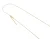 Orphelia Dames 925 Sterling Zilveren Ketting zonder Hanger – Goud ZK-2727/2