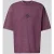 REVIEW Oversized T-shirt met geribde ronde hals