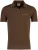 Poloshirt Aeronautica Militaire bruin normale fit v-hals