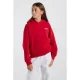 America Today hoodie met backprint – rood