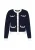 DreiMaster Maritim Gebreid vest  navy / wit